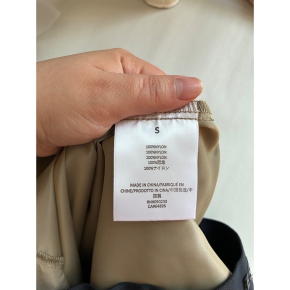 NWT Fear of God ESSENTIALS Nylon Track Pants Tan Elastic Waist Men Gorpcore sz M - Picture 6 of 7